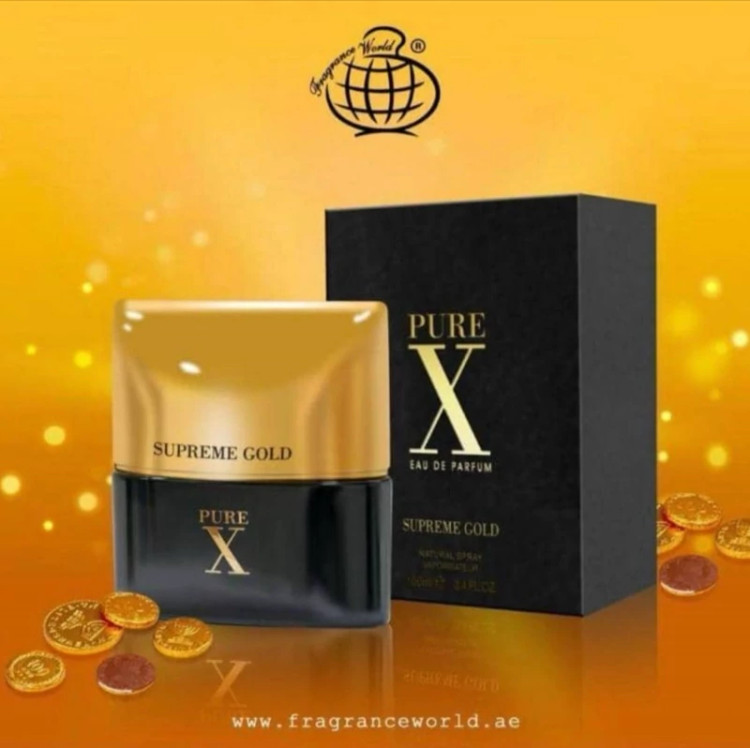 ادکلن پور ایکس سوپرمی گلد فرگرانس 100 میل (PURE X SUPERME GOLD FRAGRANCE)