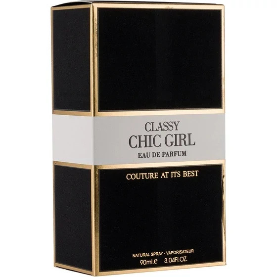 ادکلن کلاسیک چیک گرل فرگرانس با رایحه گودگرل مشکی 100 میل(CLASSY CHIC GIRL FRAGRANCE)